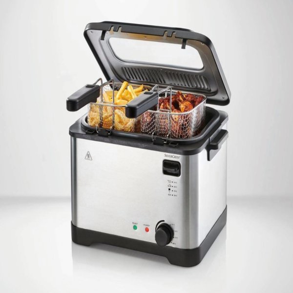 So Sánh Các Loại Nồi Chiên Ngập Dầu Cho Quán Ăn 10 Nồi chiên ngập dầu Silvercrest 4L